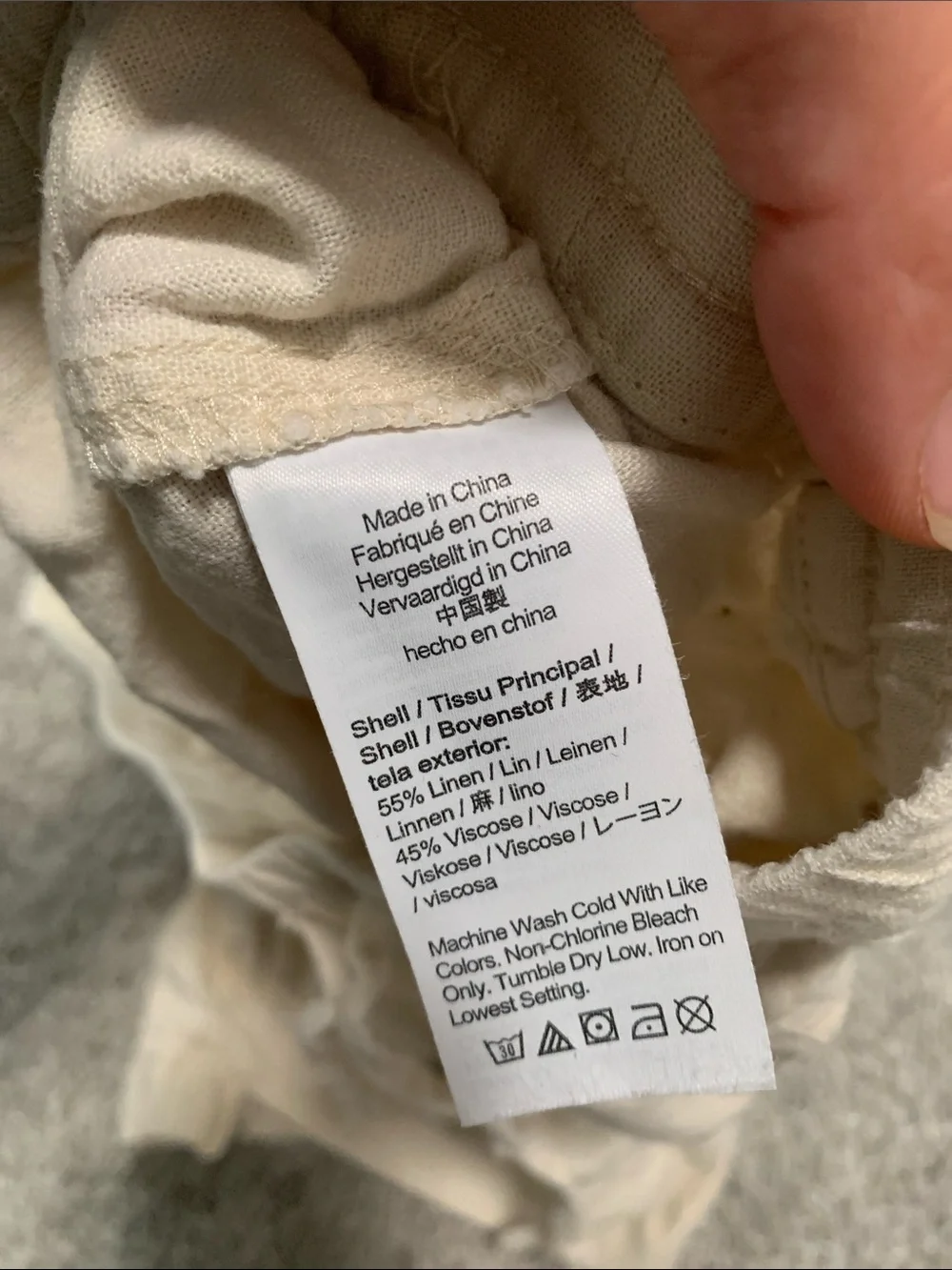 J. Crew Cream Linen Drawstring Casual Women’s Shorts